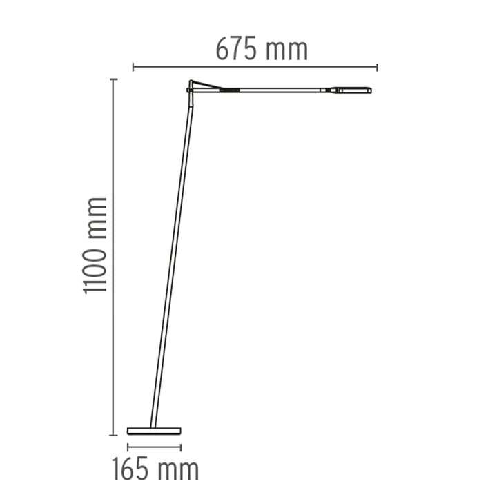 Lámpara de pie Kelvin F LED - Antracita - Flos