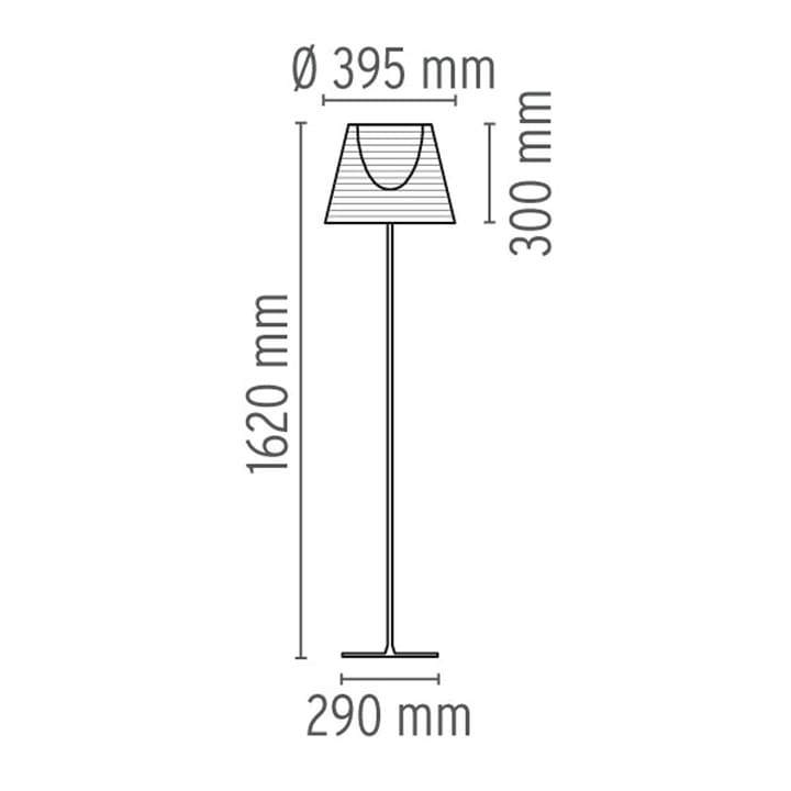 Lámpara de pie KTribe F2 - Transparente - Flos