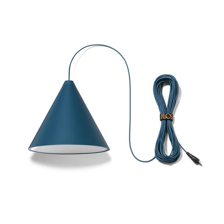 Lámpara de techo cono String Light - Azul, 12 m cable - Flos