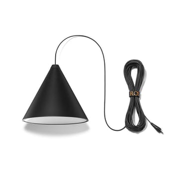 Lámpara de techo cono String Light - Negro, 12 m cable - Flos