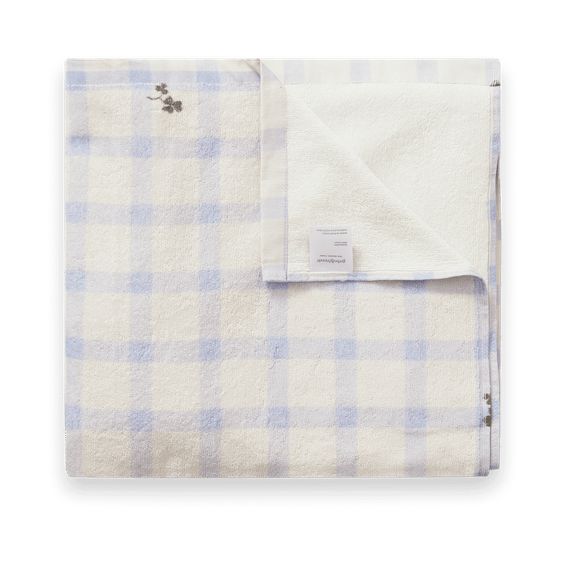 Toalla Gingham Sorrel Blue Terry, 100x150 cm Garbo&Friends