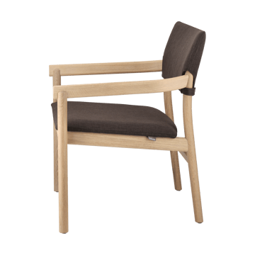 Sillón Vyn con respaldo tapizado - Monocoat natural-Lido 46 mole - Gärsnäs