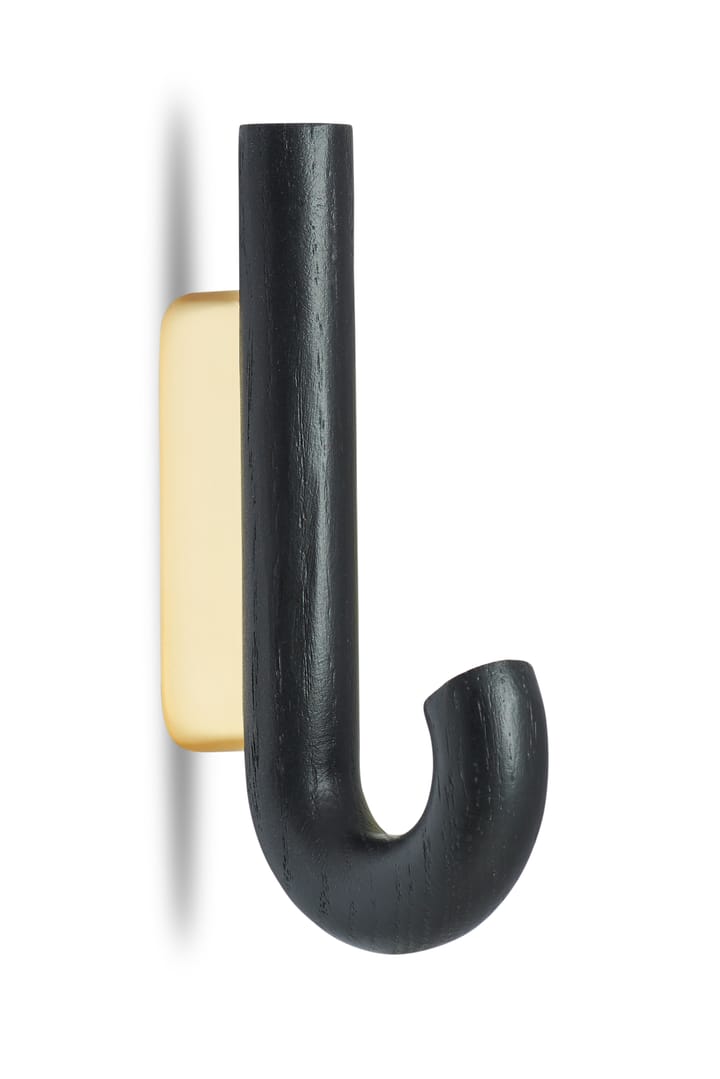 Gancho Hook mini 13,3 cm, negro roble-latón Gejst