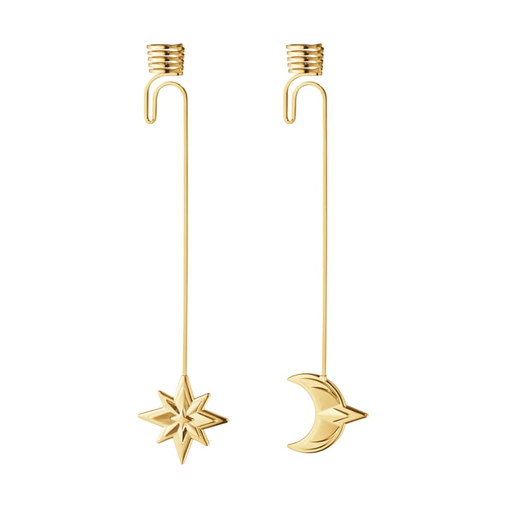 Candelabro luna y estrella 2024 - Chapado en oro - Georg Jensen