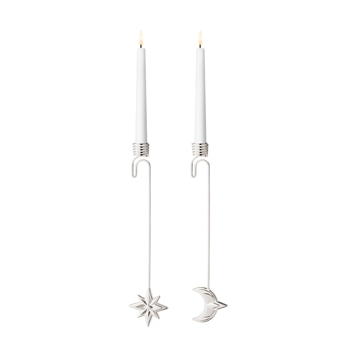 Candelabro luna y estrella 2024 - Chapado en paladio - Georg Jensen