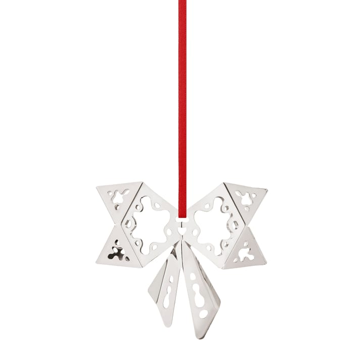 Colgante de navidad 2022 Bow, chapado en paladio Georg Jensen