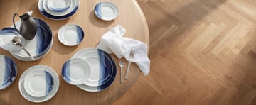 Plato Koppel decorado Ø22 cm - Blanco-azul - Georg Jensen