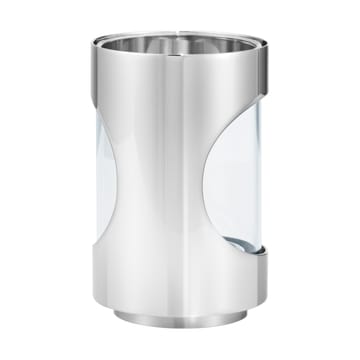 Portavelas Chrome contours hurricane 12 cm - Acero inoxidable - Georg Jensen