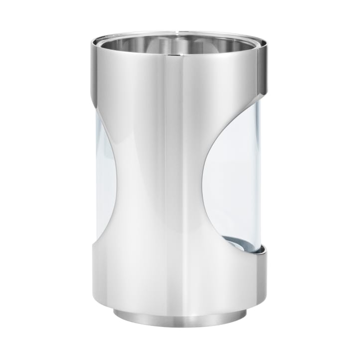 Portavelas Chrome contours hurricane 12 cm, Acero inoxidable Georg Jensen