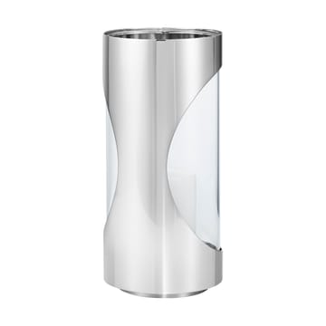 Portavelas Chrome contours hurricane 22 cm - Acero inoxidable - Georg Jensen