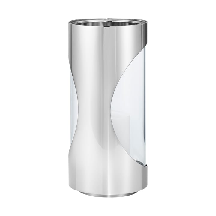 Portavelas Chrome contours hurricane 22 cm, Acero inoxidable Georg Jensen