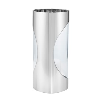 Portavelas Chrome contours hurricane 28 cm - Acero inoxidable - Georg Jensen