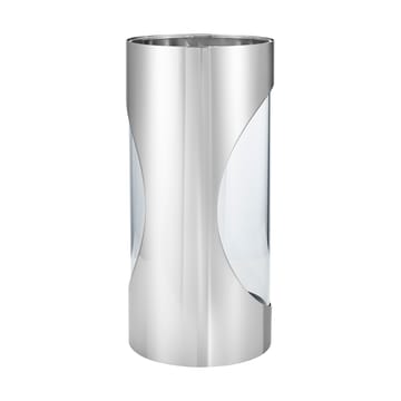 Portavelas Chrome contours hurricane 33 cm - Acero inoxidable - Georg Jensen