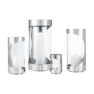 Portavelas Chrome contours hurricane 33 cm - Acero inoxidable - Georg Jensen