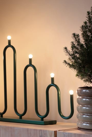 Candelabro de Adviento Noel 7 - Verde - Globen Lighting