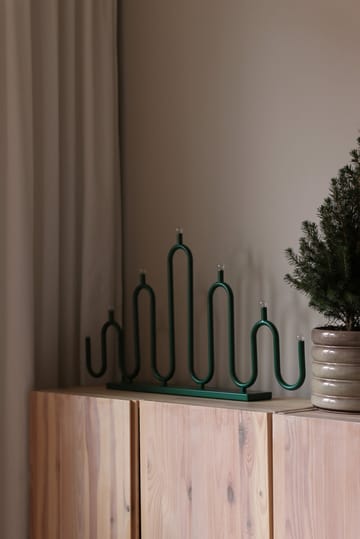 Candelabro de Adviento Noel 7 - Verde - Globen Lighting