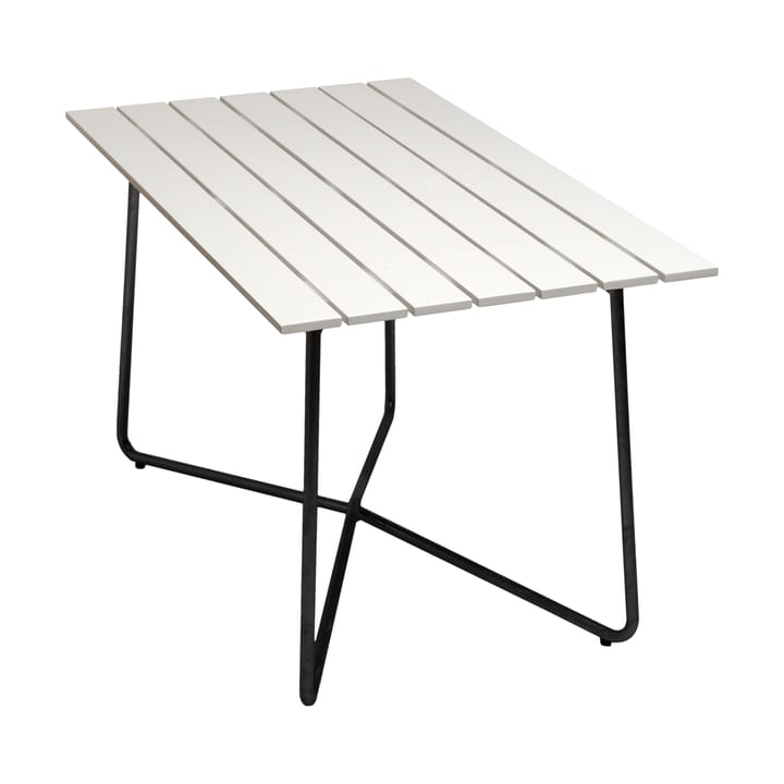 Mesa B25A - White lacquered oak-black base - Grythyttan Stålmöbler