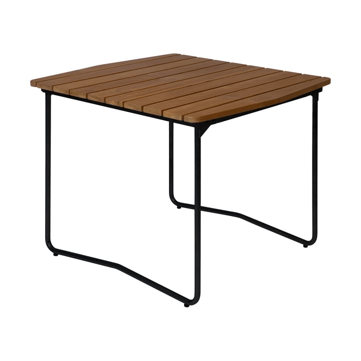 Mesa de comedor B31 84  - Untreated teak-black base - Grythyttan Stålmöbler