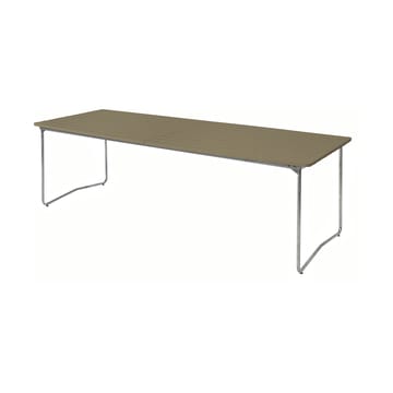 Mesa Table B31 230 cm - Light green oak-hot galvanized base - Grythyttan Stålmöbler