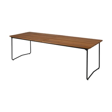 Mesa Table B31 230 cm - Untreated teak-black base - Grythyttan Stålmöbler