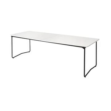 Mesa Table B31 230 cm - White lacquered oak-black base - Grythyttan Stålmöbler