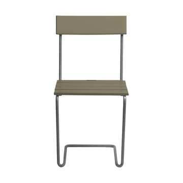 Silla 1 - Light green oak-hot galvanized base - Grythyttan Stålmöbler