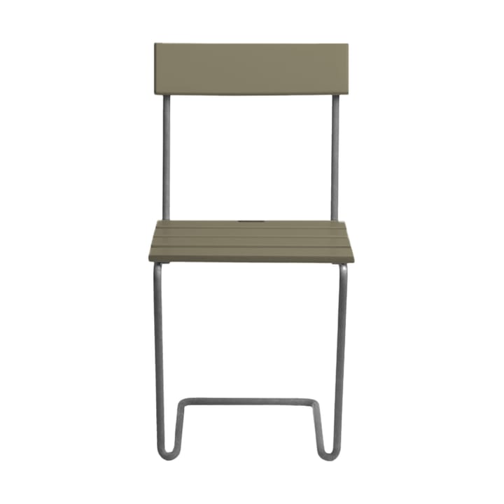 Silla 1, Light green oak-hot galvanized base Grythyttan Stålmöbler