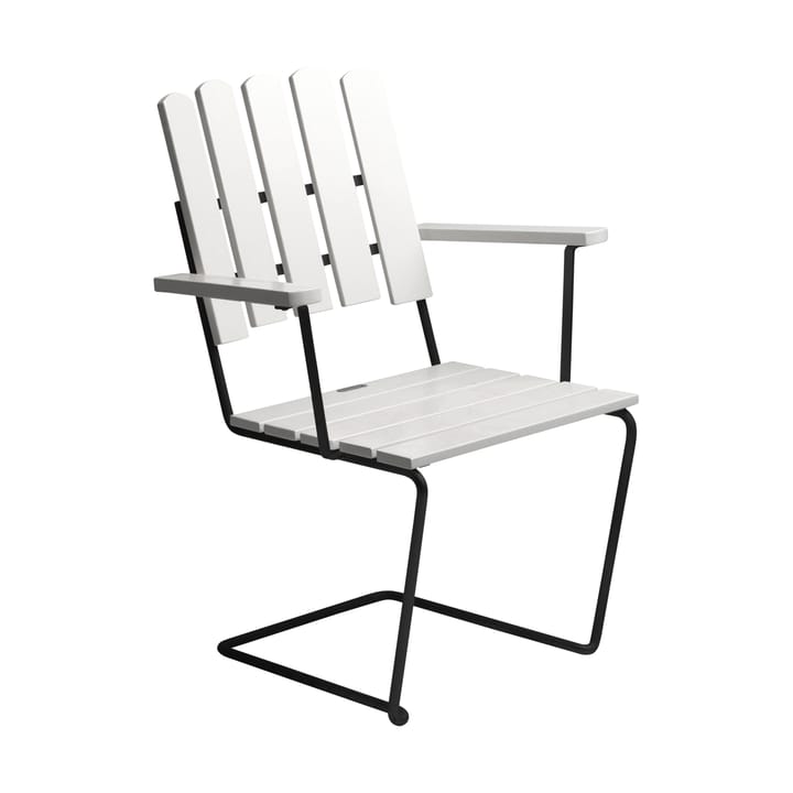 Sillón A2 - Laca blanca roble-negro - Grythyttan Stålmöbler