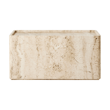 Mesa Pietra 30x80x40 cm - Neutral white travertine - GUBI