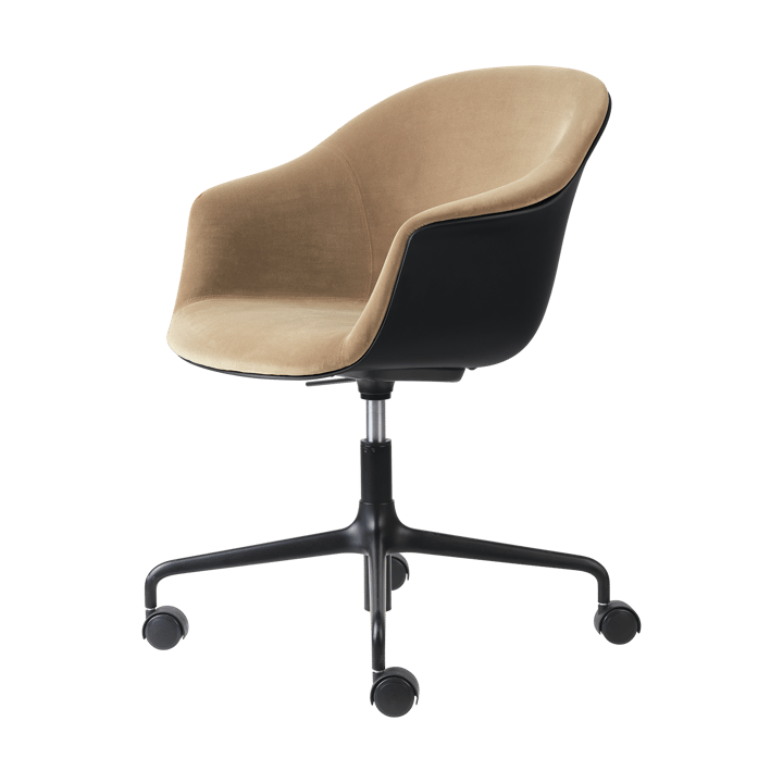 Silla de oficina Bat Meeting Chair tapizado frontal - Dandy gubi 905 dune-black-black - GUBI