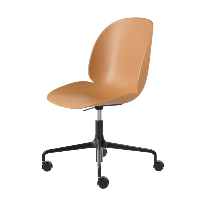 Silla de oficina Beetle Meeting Chair - Amber brown-black - GUBI