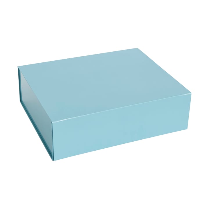 Caja con tapa Colour Storage L 34,5x41,5 cm - Ocean blue - HAY