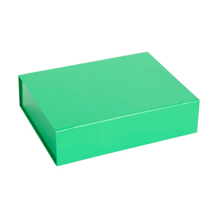 Caja con tapa Colour Storage S 25,5x33 cm - Vibrant green - HAY