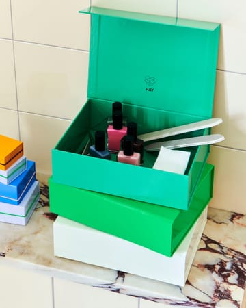 Caja con tapa Colour Storage XS 16,5x22,5 cm - Emerald green - HAY