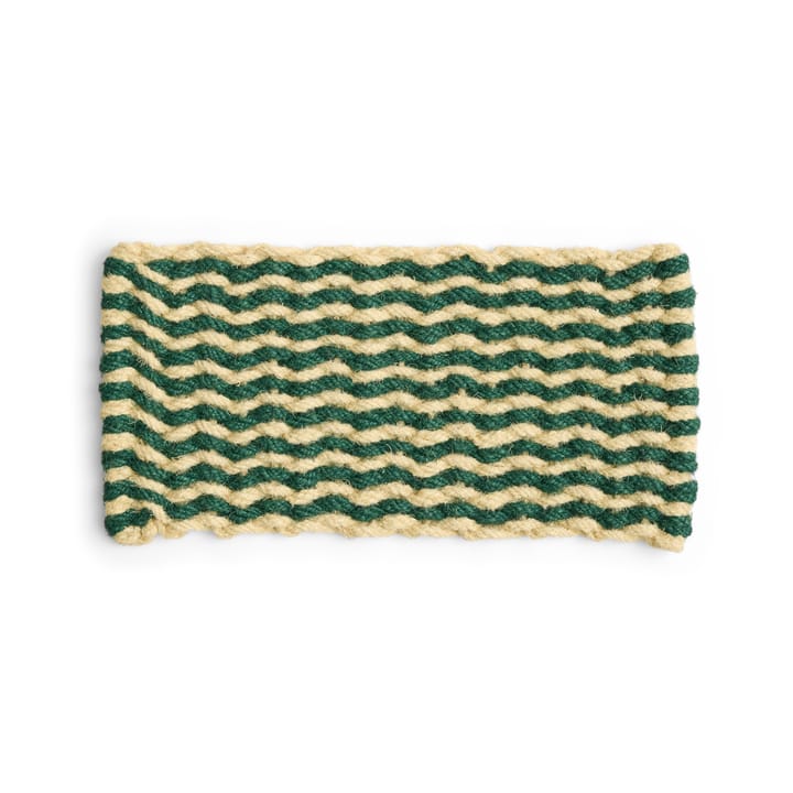 Felpudo Coco Stripe Wave - Dark green-white - HAY