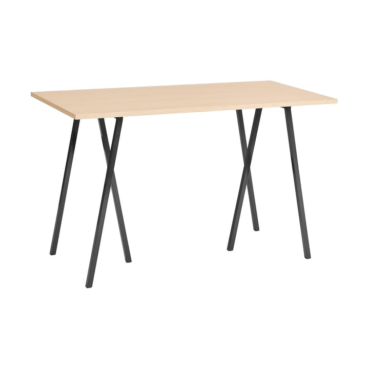 Mesa alta Loop Stand incl. support 77,5x160 cm - Black-clear lacq. oak - HAY