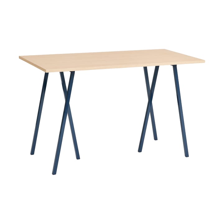 Mesa alta Loop Stand incl. support 77,5x160 cm - Deep blue-clear lacq. oak - HAY