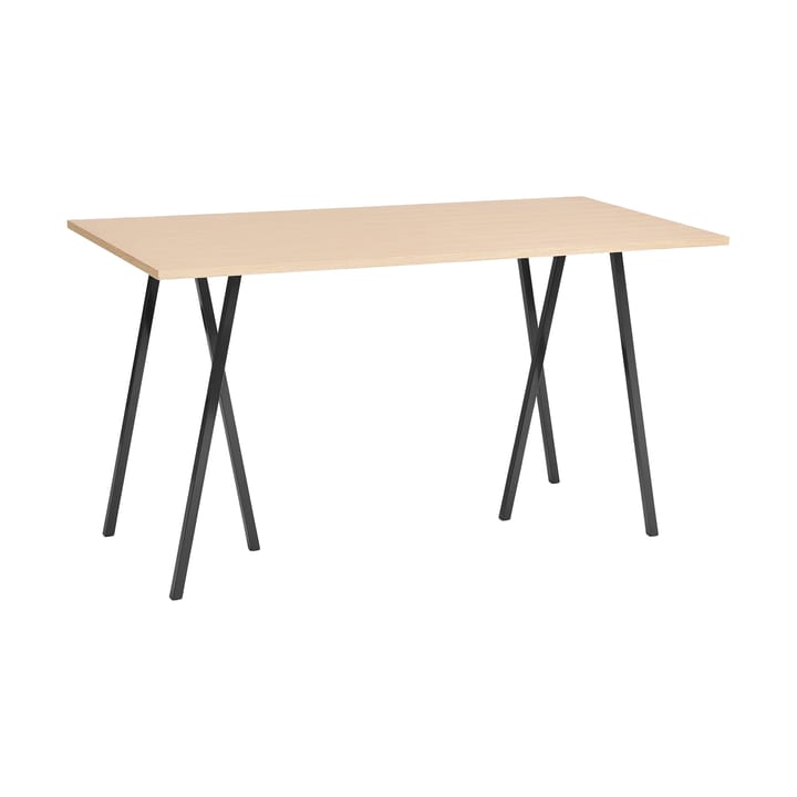 Mesa alta Loop Stand incl. support 87,5x180 cm - Black-clear lacq. oak - HAY