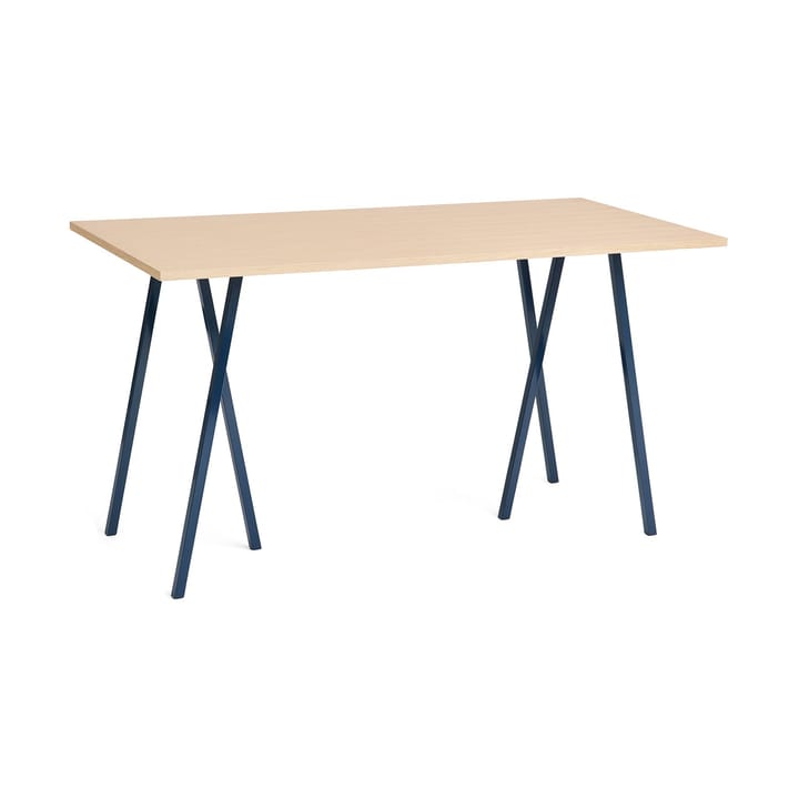 Mesa alta Loop Stand incl. support 87,5x180 cm - Deep blue-clear lacq. oak - HAY