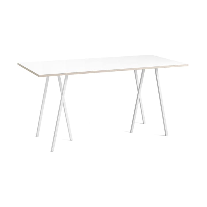 Mesa alta Loop Stand incl. support 92,5x200 cm - White-white laminate-plywood - HAY