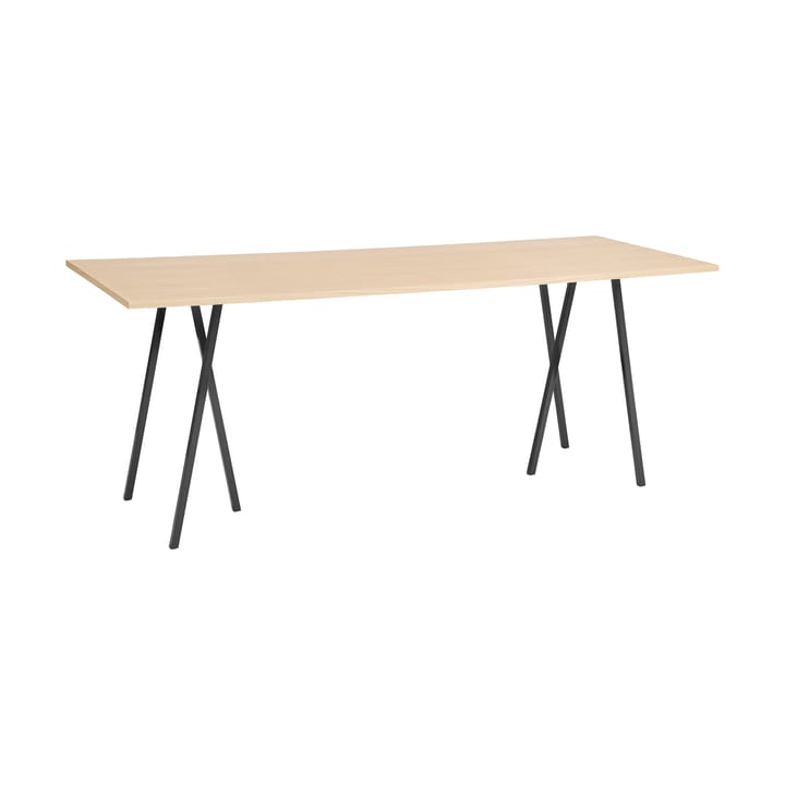 Mesa alta Loop Stand incl. support 92,5x250 cm - Black-clear lacq. oak - HAY