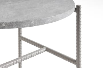 Mesa auxiliar Rebar Ø45 cm - Grey marble-fossil - HAY