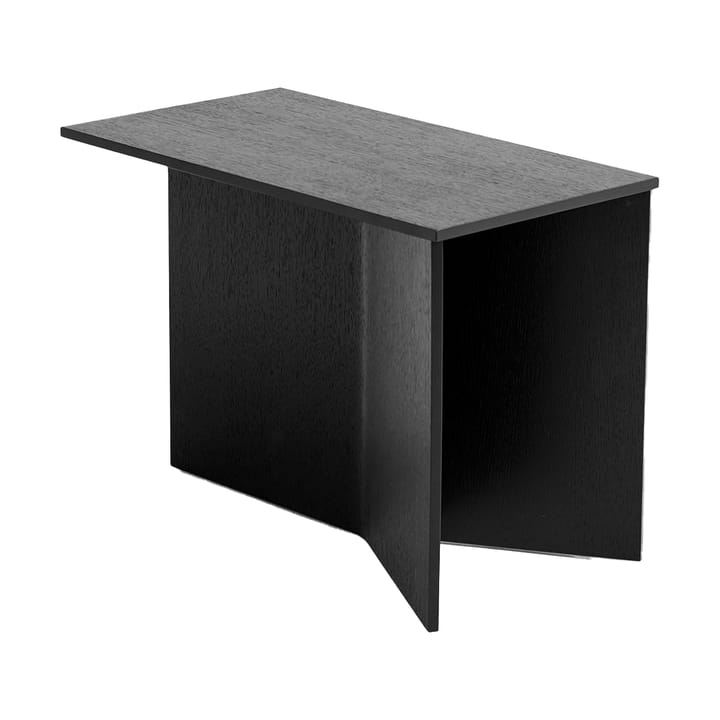 Mesa auxiliar Slit Oblong 27,5x49 cm - Black lacquered oak - HAY