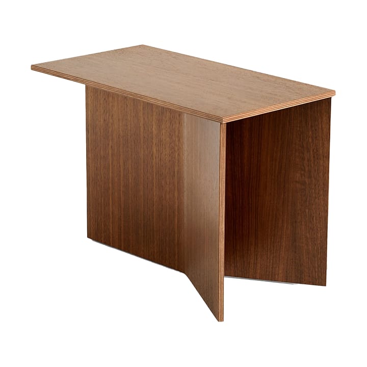 Mesa auxiliar Slit Oblong 27,5x49 cm - Lacquered walnut - HAY