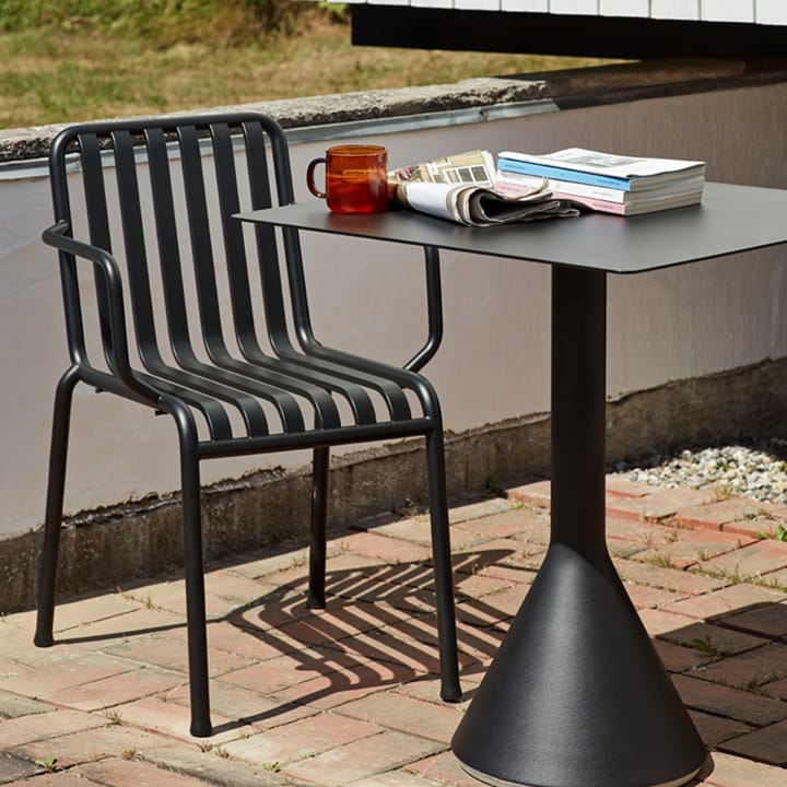 Mesa cuadrada de café 65x65 cm Palissade Cone  , Anthracite HAY