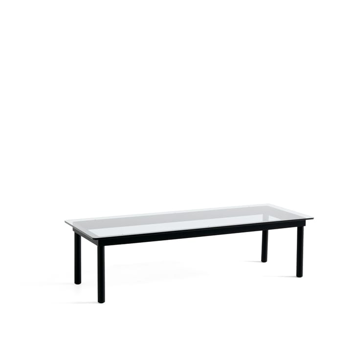 Mesa de centro Kofi - Black oak-clear glass, 50 cm - HAY