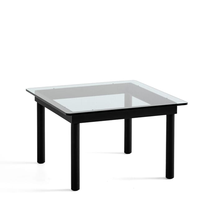 Mesa de centro Kofi - Black oak-clear glass, 60 cm - HAY