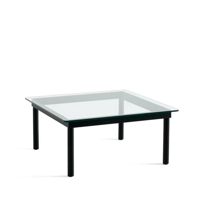 Mesa de centro Kofi - Black oak-clear glass, 80 cm - HAY