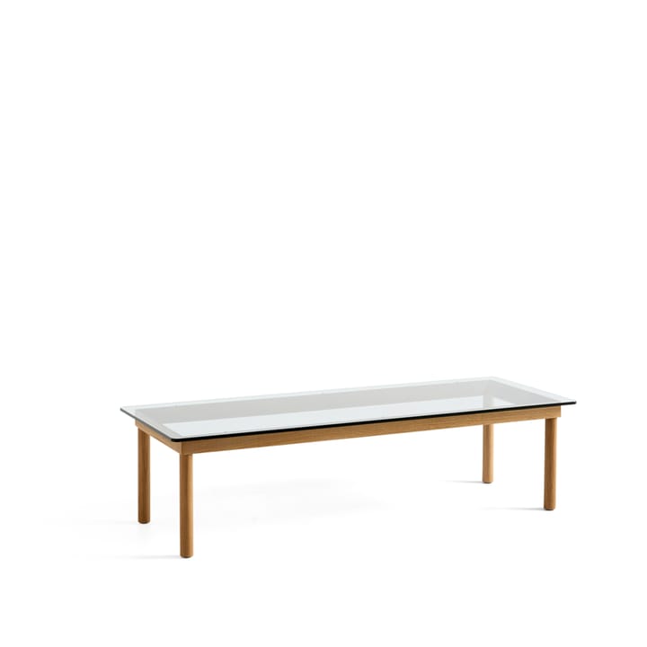 Mesa de centro Kofi - Oak-clear glass, 50 cm - HAY