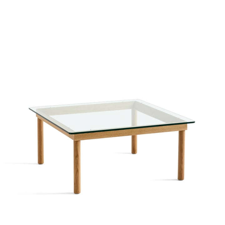 Mesa de centro Kofi - Oak-clear glass, 80 cm - HAY